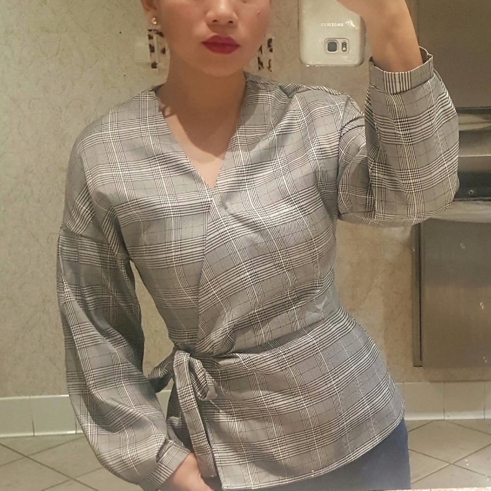 Long Sleeve Wrap Shirt